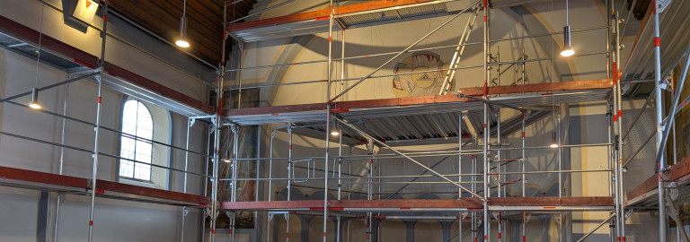 Die Kreuzkirche wird renoviert