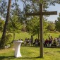 Altar und Kreuz im Bürgerpark Pfaffenhofen