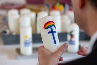 Taufe to go: Taufkerze