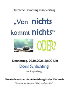 Plakat mit Veranstaltungsankündigung